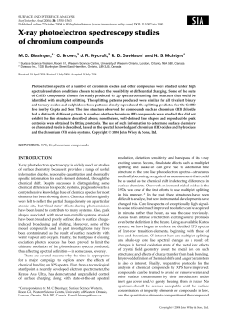 Cr - Surface Science Western