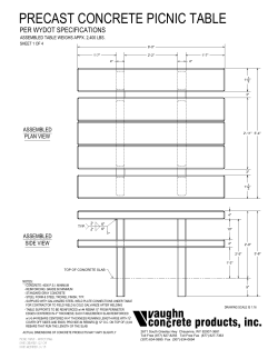 precast concrete picnic table