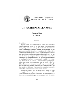 on political nicknames