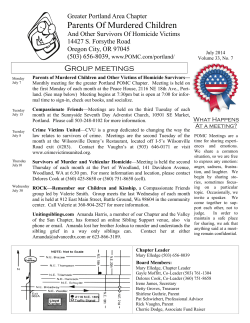 July - Parents of Murdered Children