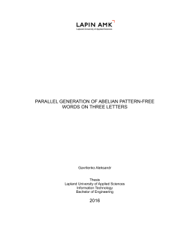 parallel generation of abelian pattern
