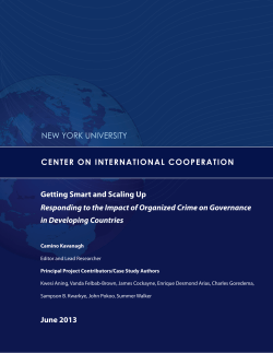 Getting Smart and Scaling Up - Center on International Cooperation