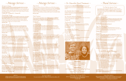 Massage Services ~ ~ Facial Services ~ ~ Massage