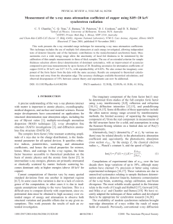 Measurement of the x-ray mass attenuation coefficient of copper