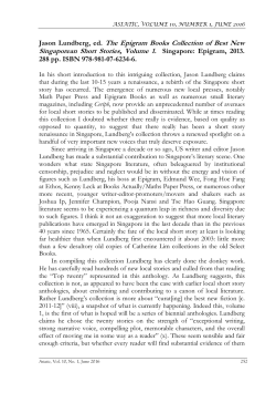 Jason Lundberg, ed. The Epigram Books Collection