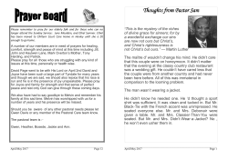 Latest Magazine - Tyndale Baptist Church
