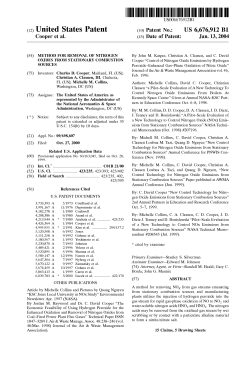 Method for removal of nitrogen oxides from stationary combustion