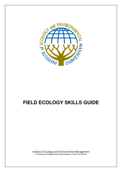 field ecology skills guide