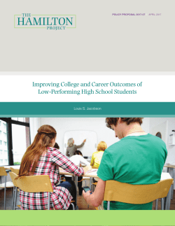 Improving College and Career Outcomes of Low