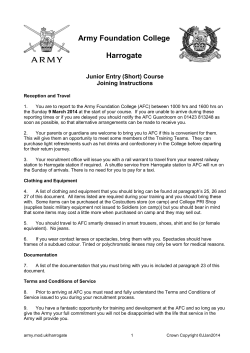 Army Foundation College Harrogate