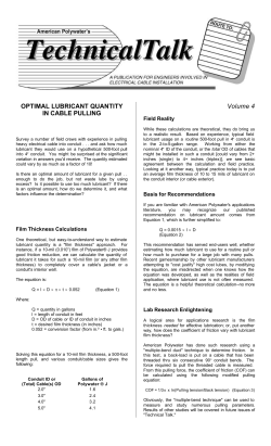 Technical Talk #4 - American Polywater Corporation