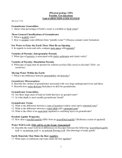 Possible Test Questions