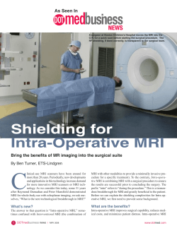 Shielding for Intra-Operative MRI - ETS