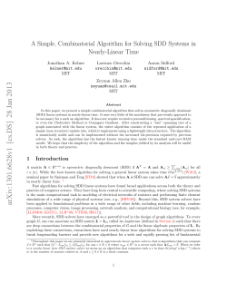 A Simple, Combinatorial Algorithm for Solving SDD Systems in