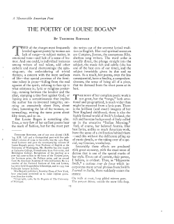 the poetry of louise bogan