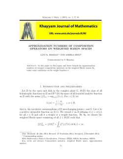 APPROXIMATION NUMBERS OF COMPOSITION