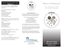 Pathways Brochure (tri-fold) - UNM Prevention Research Center