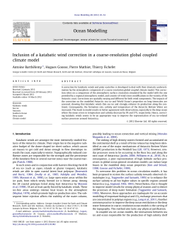Inclusion of a katabatic wind correction in a coarse
