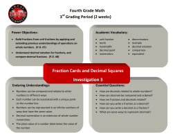 Fraction Cards and Decimal Squares Investigation 3