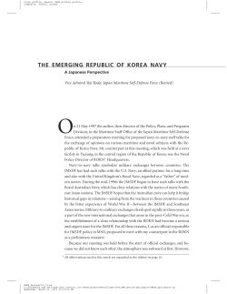 The Emerging Republic of Korea Navy
