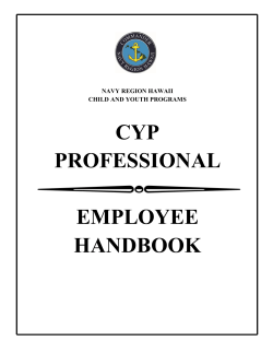 CYP Employee Handbook 2016