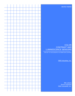 color contrast and luminescence sensors