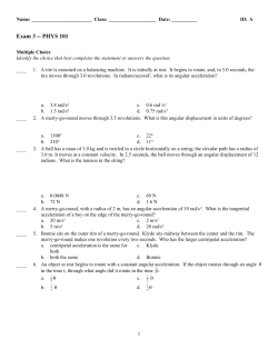 Exam 3 - Nicholls State University