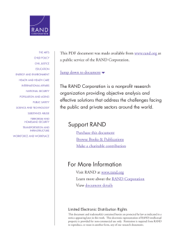 I Want You! The Evolution of the All-Volunteer Force