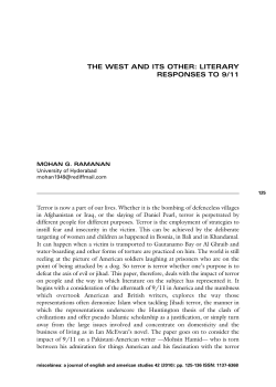 the west and its other: literary responses to 9/11