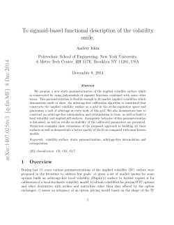 To sigmoid-based functional description of the volatility smile. arXiv