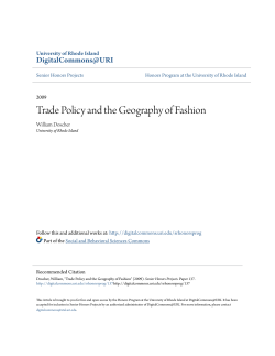 Trade Policy and the Geography of Fashion