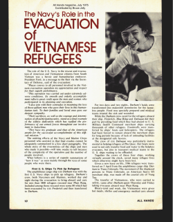 The Navy`s Role in the Evacuation of Vietnamese