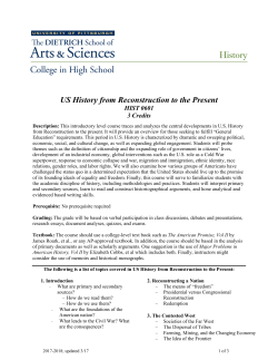 Course Outline - University of Pittsburgh