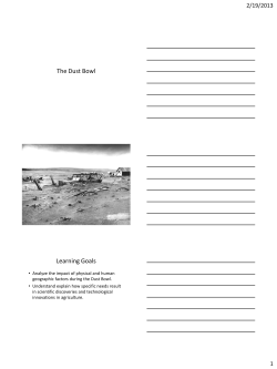 The Dust Bowl