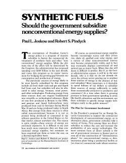 synthetic fuels - Cato Institute