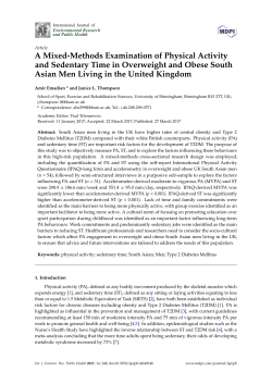 A Mixed-Methods Examination of Physical Activity and Sedentary