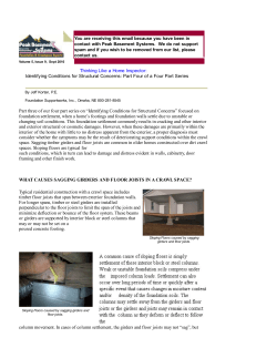 Identifying Conditions for Structural Concerns