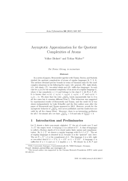 Asymptotic Approximation for the Quotient Complexities of Atoms