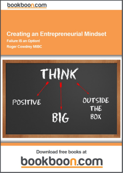 Creating an Entrepreneurial Mindset
