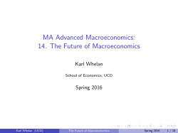 The Future of Macroeconomics