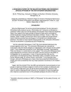 Critique of Jehovah`s Witnesses