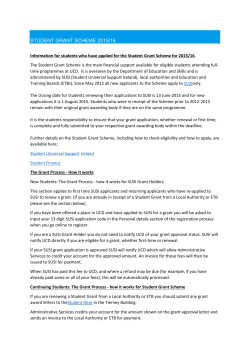 student grant scheme 2015/16