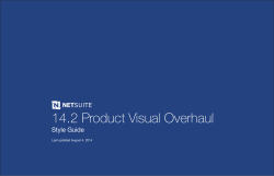 NetSuite UI Style Guide