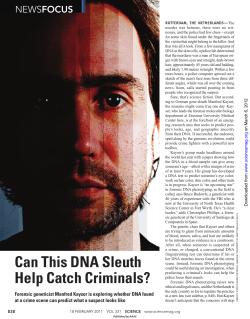 Can This DNA Sleuth Help Catch Criminals? - IFM