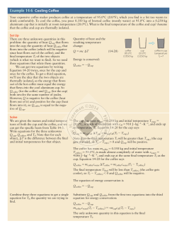 PWE 14-6: Cooling Coffee
