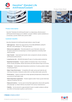 Havoline Xtended Life Coolant