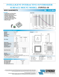 fsw511-10 - Synergy Microwave