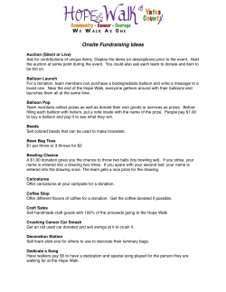Onsite Fundraising Ideas - hopewalkofyatescounty.com