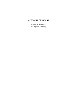 a touch of hola! - Direzione Didattica Alcide De Gasperi