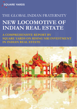 NEW LOCOMOTIVE OF INDIAN REAL ESTATE